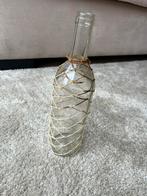 Glazen fles met touw, Ophalen of Verzenden