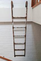 Antieke zware ladder met patina uniek brocante uitstraling, Antiek en Kunst, Ophalen