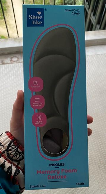 Shoe Like Insoles - Memory Foam Deluxe - 40/41 beschikbaar voor biedingen