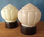 Thabur plafondlampen Art Deco bakeliet, Huis en Inrichting, Ophalen of Verzenden, Gebruikt, Glas, Art Deco vintage