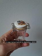 Voorraadpotje met Ezel met mand, Glas-porselein 7x4x8.5cm, Huis en Inrichting, Keuken | Servies, Overige typen, Nieuw, Ophalen of Verzenden
