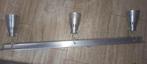 rail met spotjes, Huis en Inrichting, Lampen | Spots, Ophalen, Nieuw, Overige materialen, Plafondspot of Wandspot