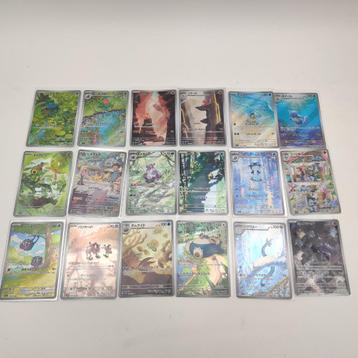 Pokemon 151 art series 166 t/m 183 Scarlet and Violet  beschikbaar voor biedingen