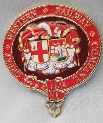 Badge - Plaquette - "GREAT WESTERN RAILWAY COMPANY" beschikbaar voor biedingen