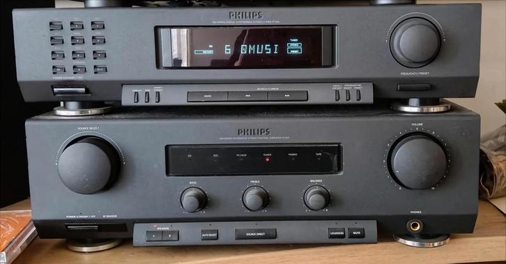 Philips FA920 Versterker + FT920 Tuner Set, Audio, Tv en Foto, Stereo-sets, Zo goed als nieuw, Tuner of Radio, Philips, Losse componenten