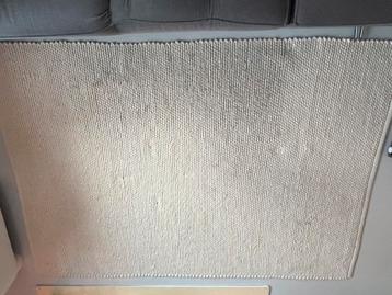 Wollen vloerkeed off white 160x230cm beschikbaar voor biedingen