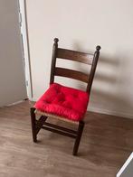 4 eikenhouten stoelen met kussen, Antiek en Kunst, Ophalen