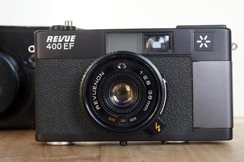 ✅ Revue 400 EF (Konica C35 EF) & Paraattas EXC+, Audio, Tv en Foto, Fotocamera's Analoog, Gebruikt, Compact, Konica, Ophalen