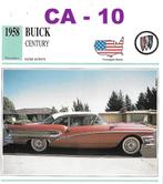 Ca10 Autokaart Buick Century ( 1958 ), Ophalen of Verzenden, Zo goed als nieuw, Auto's
