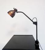 Industriële in hoogte te verstellen vintage klemlamp, Gebruikt, Vintage, Ophalen of Verzenden, X