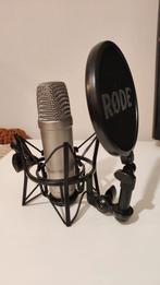 Rode NT1-A microfoon met spin en popfilter, Muziek en Instrumenten, Microfoons, Ophalen of Verzenden, Zo goed als nieuw