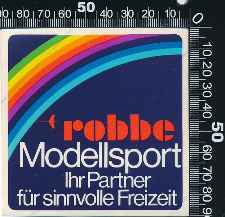 Sticker: Robbe - Modellsport, Verzamelen, Stickers, Zo goed als nieuw, Bedrijf of Vereniging, Ophalen of Verzenden