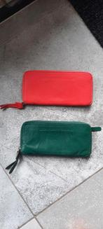 Cowboybag portemonnee groen en rood., Sieraden, Tassen en Uiterlijk, Portemonnees, Overige merken, Ophalen of Verzenden, Zo goed als nieuw