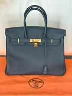 Hermès Birkin 35, Ophalen of Verzenden, Zo goed als nieuw, Zwart, Handtas