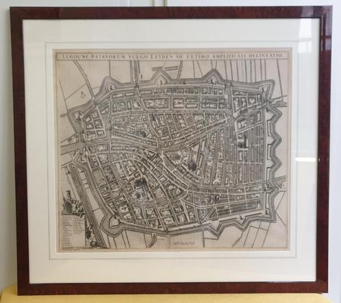 Gravure Leiden 1698, Antiek en Kunst, Kunst | Etsen en Gravures, Ophalen