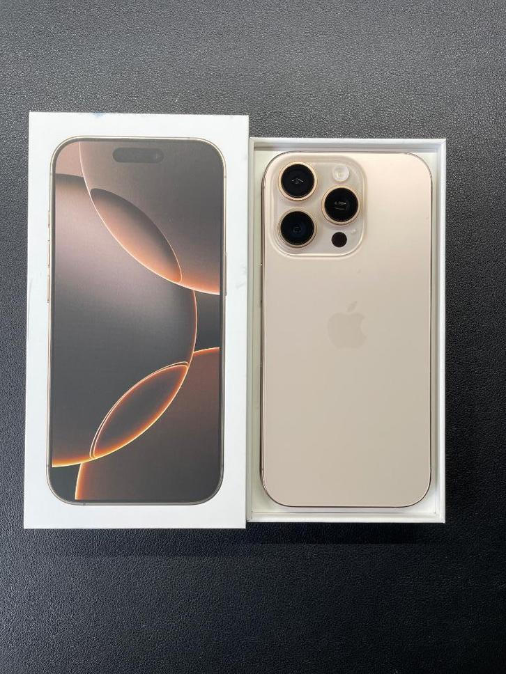 iPhone 16 Pro met 512 GB in de kleur Desert Titanium., Telecommunicatie, Mobiele telefoons | Apple iPhone, Zo goed als nieuw, 512 GB
