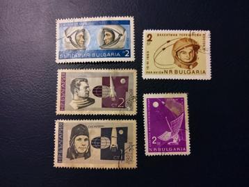 Bulgarije Ruimtevaart Postzegels - Set van 5 beschikbaar voor biedingen