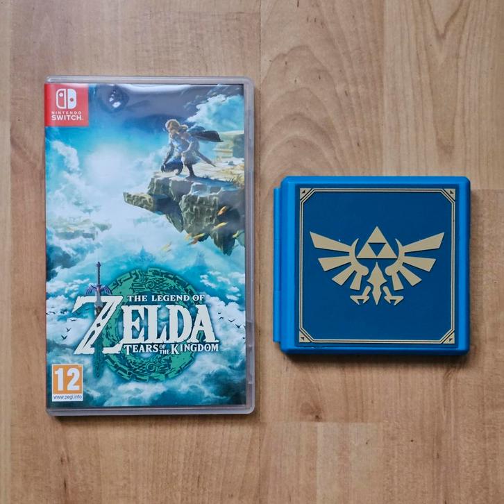 Zelda: Tears of the Kingdom  - Nintendo switch + card houder, Spelcomputers en Games, Games | Nintendo Switch, Nieuw, Avontuur en Actie