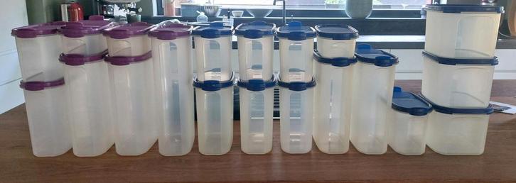 Tupperware Ruimte Spaarders, Huis en Inrichting, Keuken | Tupperware, Gebruikt, Overige typen, Blauw, Paars, Ophalen of Verzenden