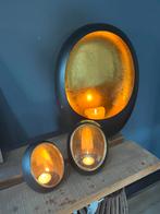 Sfeervolle Kandelaars Set, Huis en Inrichting, Woonaccessoires | Kandelaars en Kaarsen, Ophalen, Zwart, Zo goed als nieuw, Metaal