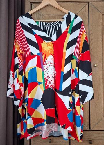 Samoon blouse maat 52 - Kleurrijk! beschikbaar voor biedingen