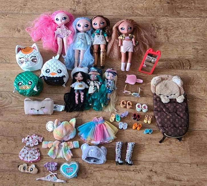 Grote verzameling Na! Na! Na! Surprise poppen en accessoires, Kinderen en Baby's, Speelgoed | Poppen, Gebruikt, Overige typen