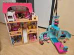 Poppenhuis mega grote set!, Ophalen, Zo goed als nieuw, Poppenhuis