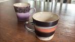 2 HKliving 70’s Ceramics Mugs, Ophalen of Verzenden, Zo goed als nieuw, Keramiek, Overige stijlen