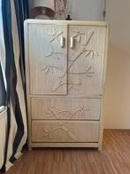 Hele toffe, riete, vintage kast, Huis en Inrichting, Kasten | Boekenkasten, Ophalen, Gebruikt, 50 tot 100 cm, 150 tot 200 cm