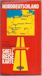 Pl1144 plattegrond shell noord duitsland 1986/88, Gelezen, 2000 tot heden, Ophalen of Verzenden, Landkaart