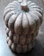 Set van 3 grijze pompoenen - tuindecoratie, Tuin en Terras, Tuinbeelden, Verzenden, Zo goed als nieuw, Overige materialen, Overige typen