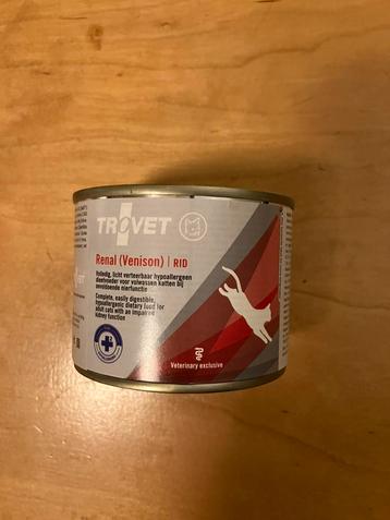 4 blikjes Trovet Venison kat renal en hypoallergeen beschikbaar voor biedingen