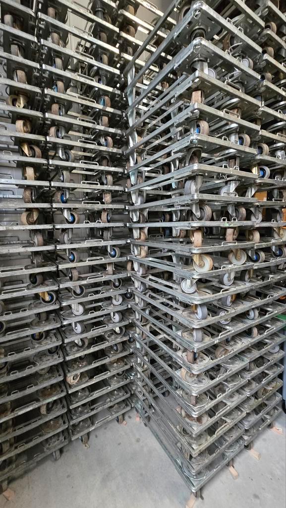 Partij van 60 broodkrat dolly's, Doe-het-zelf en Verbouw, Transportwagens, Overige typen, Ophalen