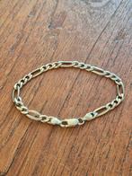 Zilveren armband 081 figaroschakel 21.5cm, Sieraden, Tassen en Uiterlijk, Armbanden, Ophalen of Verzenden, Zo goed als nieuw, Zilver