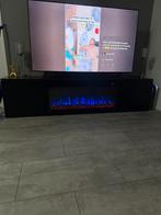 Tv meubel met sfeerhaard + verwarming, Ophalen, Zo goed als nieuw, 25 tot 50 cm, Minder dan 100 cm