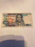 Bank Indonesia 1000 Seribu Rupiah, Postzegels en Munten, Bankbiljetten | Azië, Ophalen of Verzenden, Zuidoost-Azië