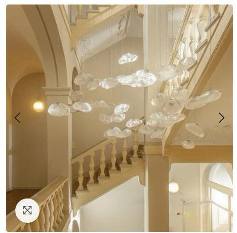Kroonluchter glazen bubbel, Huis en Inrichting, Lampen | Hanglampen, Nieuw, Minder dan 50 cm, Ophalen of Verzenden