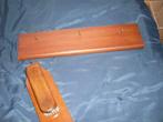 retro eiken wandborstel met eiken wandkapstok, Gebruikt, Minder dan 100 cm, Hout, Ophalen