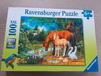 Ravensburger puzzel 100 stukjes paarden, Kinderen en Baby's, Speelgoed | Kinderpuzzels, 6 jaar of ouder, Meer dan 50 stukjes, Ophalen of Verzenden
