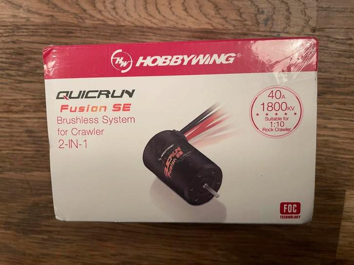 Hobbywing Quicrun Fusion SE 1800kV brushless crawler 1/10, Hobby en Vrije tijd, Modelbouw | Radiografisch | Auto's, Nieuw, Onderdeel
