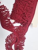 prachtig vintage  rood meubel/interieur franjeband, Hobby en Vrije tijd, Ophalen of Verzenden, Nieuw, Lint, Band of Elastiek