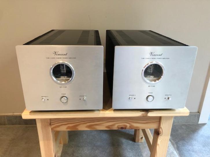 prachtige VINCENT SP-T100 hybride eindversterkers, Audio, Tv en Foto, Stereo-sets, Zo goed als nieuw, Overige merken, Losse componenten
