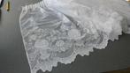 PRACHTIGE  NIEUWE WITTE VITRAGE MET BLOEMMOTIEF, Wit, Nieuw, Ophalen of Verzenden, 200 cm of meer