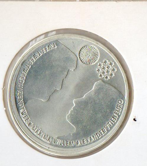 10 euro 2-2-2002, Postzegels en Munten, Munten | Europa | Euromunten, Losse munt, 10 euro, Overige landen, Zilver, Ophalen of Verzenden