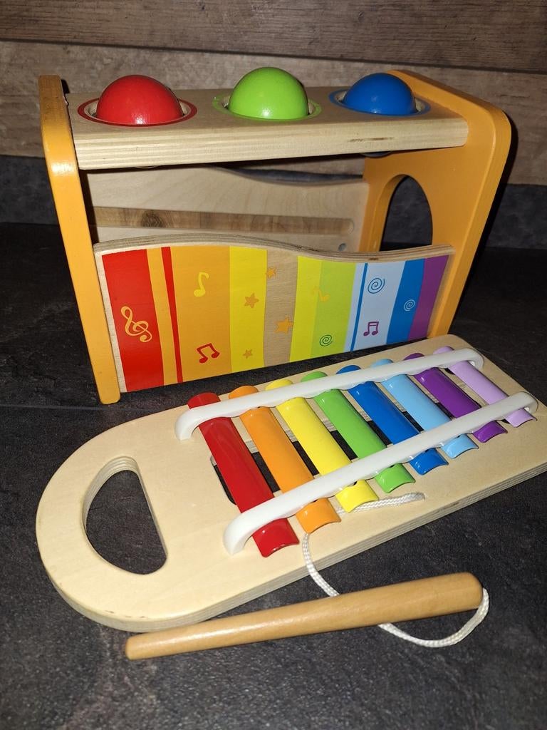 Houten xylofoon met originele doos, Ophalen of Verzenden