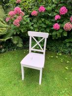 eetkamerstoel wit van ikea  (  gratis ), Huis en Inrichting, Stoelen, Ophalen, Gebruikt, Wit, Eén