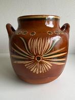 Grote handgemaakte oude aardewerken pot kruik vaas, Huis en Inrichting, Woonaccessoires | Vazen, Ophalen of Verzenden