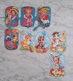 8 Vintage poëzieplaatjes 7x5 cm, Ophalen of Verzenden