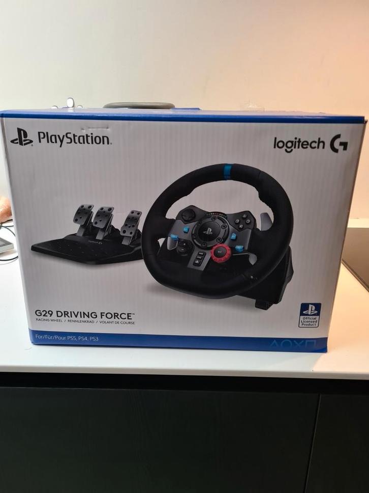 Logitech G29 Stuur + Pedalen - Zo goed als nieuw, Spelcomputers en Games, Spelcomputers | Sony PlayStation Consoles | Accessoires
