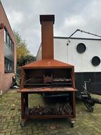 Braaimaster 120 op wielen corten staal op wielen, Ophalen, Zo goed als nieuw